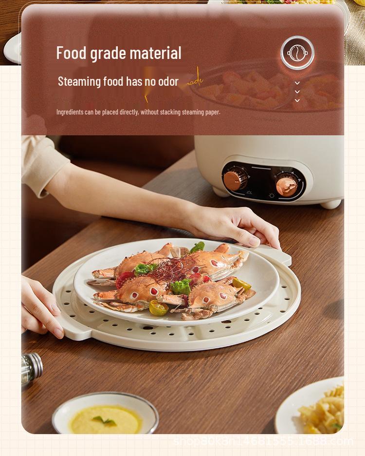 Mandarin Duck Multifunctional Electric Hot Pot, Dual Control & Temperature, Large Capacity Household Cooker