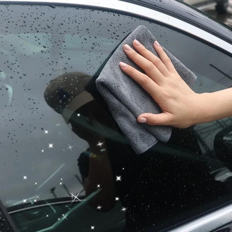 Car Wash Microfiber Towel 30x30cm Car Cleaning Drying Cloth Extra Large Washing Towels Rags for Car Detailing Care 1/2/3pcs