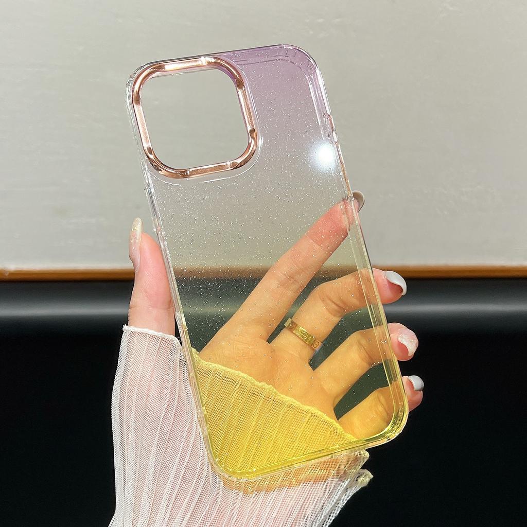 For iPhone 16 Pro Max Case Dual Color Gradient Soft TPU Phone Case