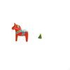Dalecarlian Horse Glass Christmas Tree Ornament Sculpture Collectible Figurine Animal Craft Statue