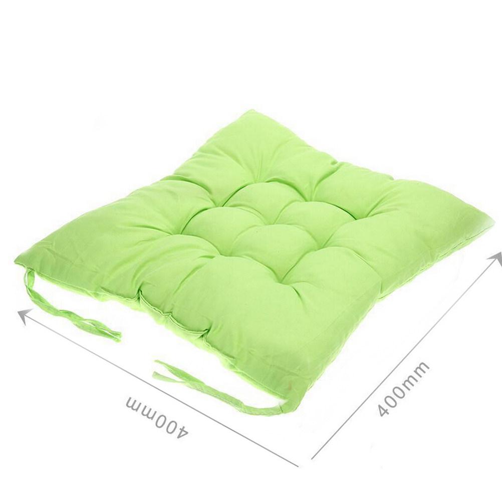 Sanding Seat Cushion Pad Soft Comfortable Non-Slip Modern Home Office Living Room Bedroom Decor 40x40x5cm Light Green