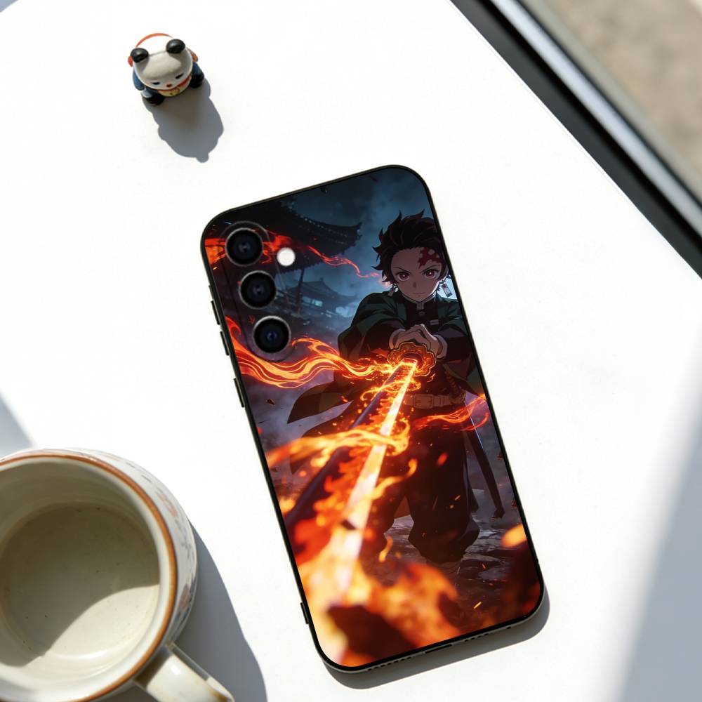 

Kamado Nezuko Phone Case For Samsung Galaxy A73,A72,A71,A70,A53,A52,A51,Others Soft Black Cover Samsung a70