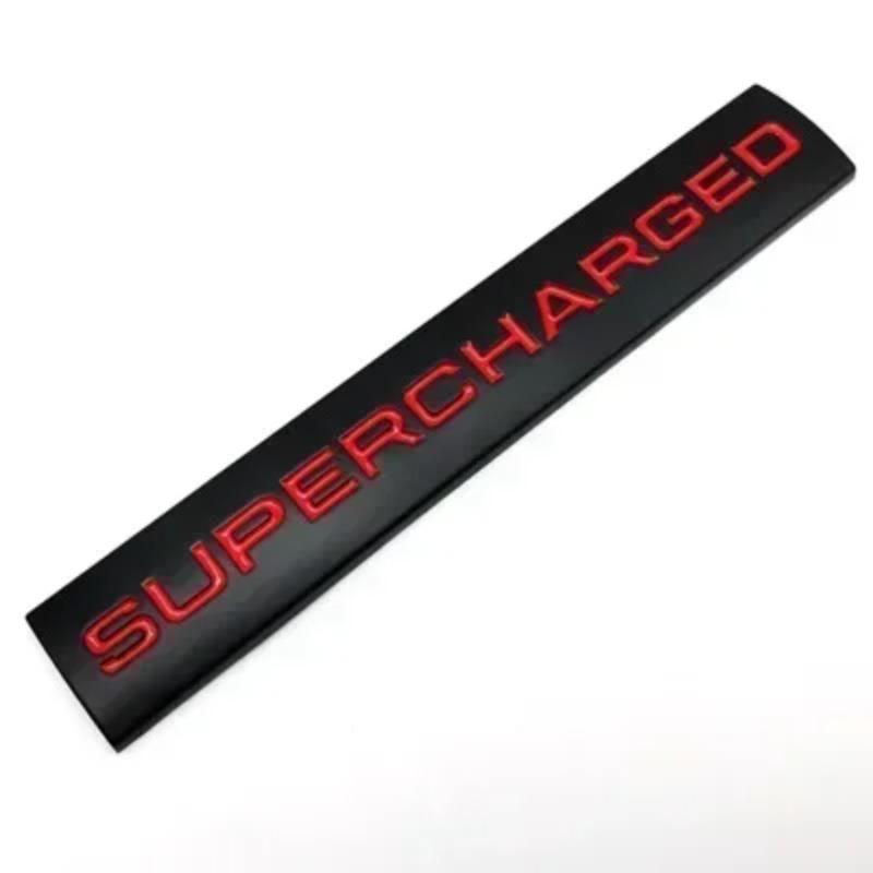 3D Metal Supercharged Logo Rear Trunk Emblem Badge Car Sticker Car Styling Accessories