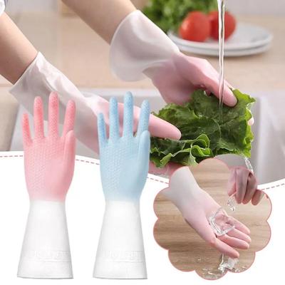 Gifts PVC Household Cleaning Gloves Durable Wear-resistant Kitchen Dishwashing Gloves Anti-slip Waterproof Rubber Gloves