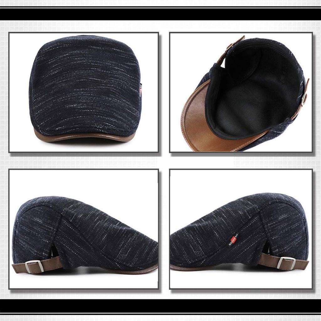 WHITE FANG Hunting Hat Cap Cold Protection Fleece Knit Leather Golf CA387 Autumn/Winter Men's (05 Red)