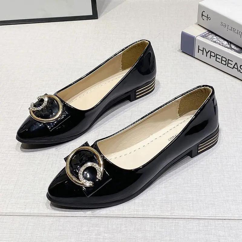 Fashion Chunky Heels Women's Shoes Office Block Heel Low Elegant Square Toe Ladies Pumps Wholesale Popular Chic Point Footwear Lastest