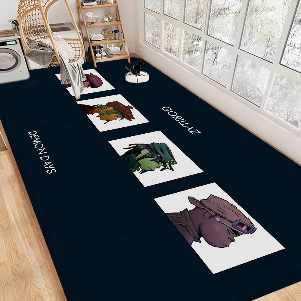 Music Cool Band G-gorillaz Door Mat Washable Non-Slip Living Room Sofa Chairs Area Mat Kitchen Doormat Area Rug