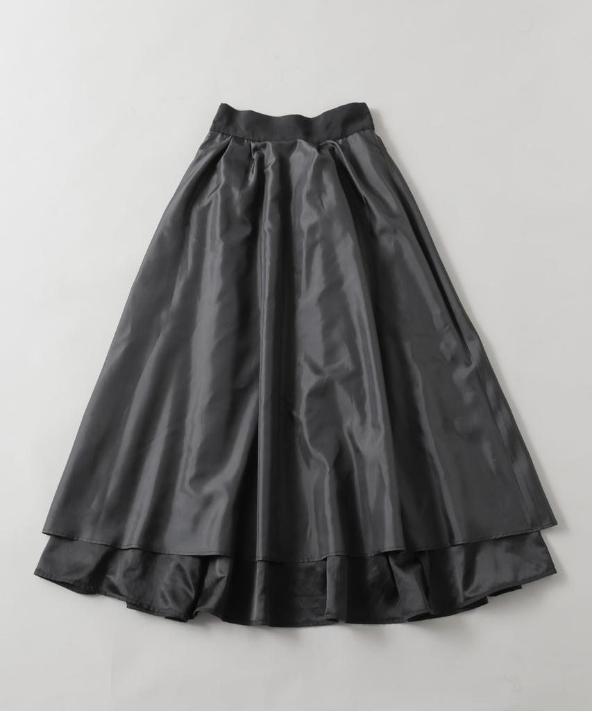 Nano Universe Brushed Peach Gathered Voluminous Size F Women's Skirt, 020, Gray, 673-5230321