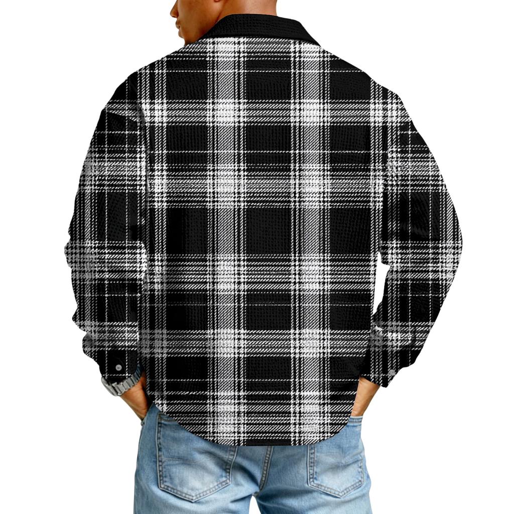 Men's Casual Button-Down Long-Sleeve Shirt