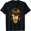 Funny Thanksgiving Shirt Pilgrim Giraffe Thanksgiving Day T-Shirt