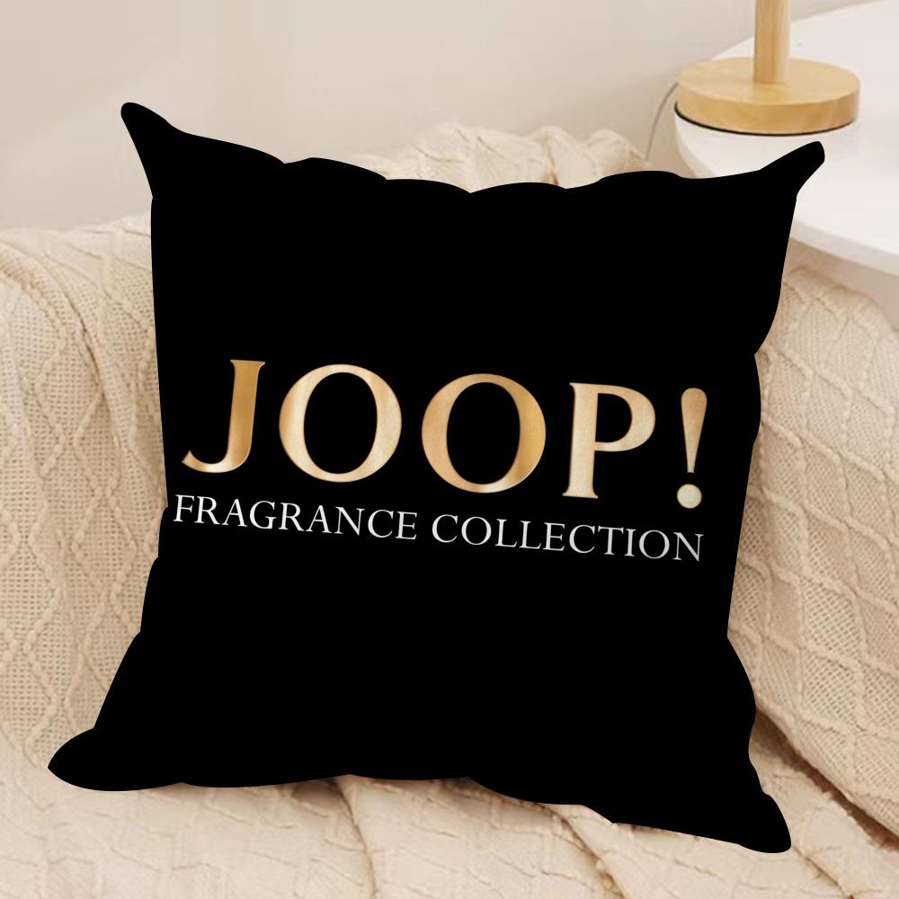 

JJoopS Fashion logo Cushion Cover Silky Short Plush Invisible Zipper Dustproof Sofa Pillow Case for Home Decor 30x30 cm