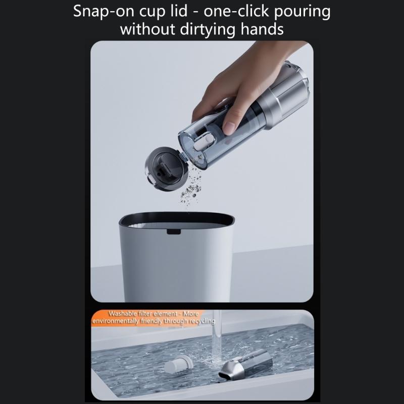 Practical Wireless Car Vacuum Cleaner with 90 Degree Flexible Handle & Removable Filter Suitable for Auto Interior Care