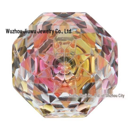 4-8mm Gradient Rose-Cut Two-Tone Soft Core Zircon Millennium Rose