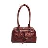 Today'S Popular Silver Bow Shoulder Armpit Bag Women'S Handbag Sweet Cool Bowling Bag Locomotive Bag