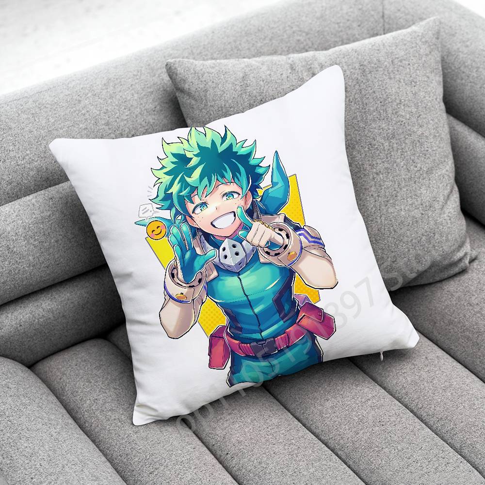 Ochaco Uraraka Katsuki Bakugo Izuku Midoriya A-Academia Throw Pillow Case For 40X40Cm 45X45Cm Square Office Pillowship Cover