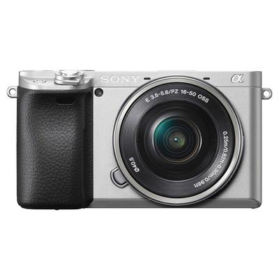 Sony Kit de lentes de zoom elétrico para câmera sem espelho Silver S APS-C lente única 6400 (lente incluída SELP1650) ILCE-6400L