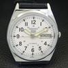 VINTAGE REFURBISHED SEIKO 5 AUTOMATIC 6309A JAPAN MENS WHITE WATCH a441749-1 Sk-a441749