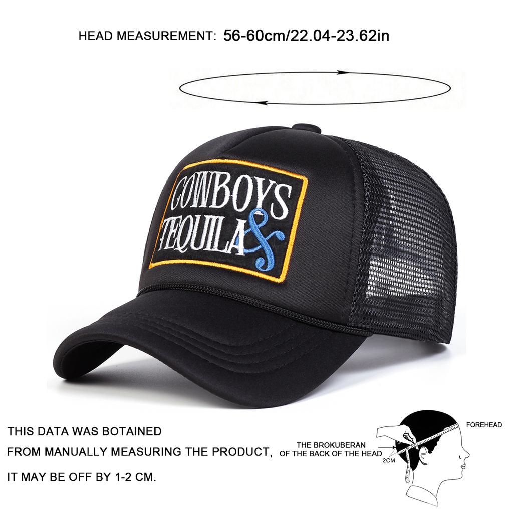 Men Letter Embroidered Baseball Cap Mesh Hat Outdoor Adjustable Sunscreen Leisure Hat Spring Autumn Travel Tourism Beach Vacation