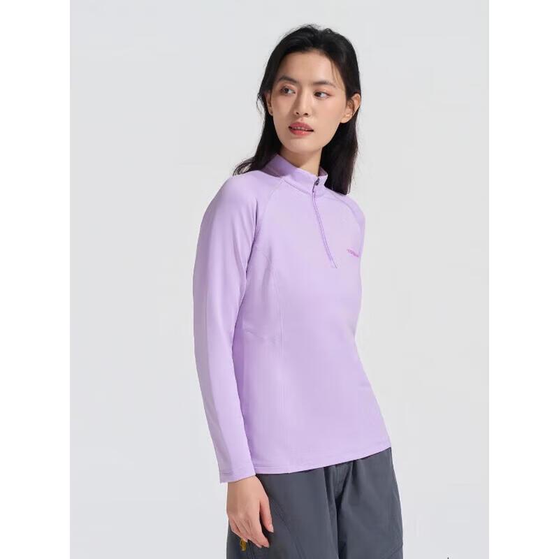 TOREAD Women's Long-Sleeve Stand-Collar Athletic T-Shirt
