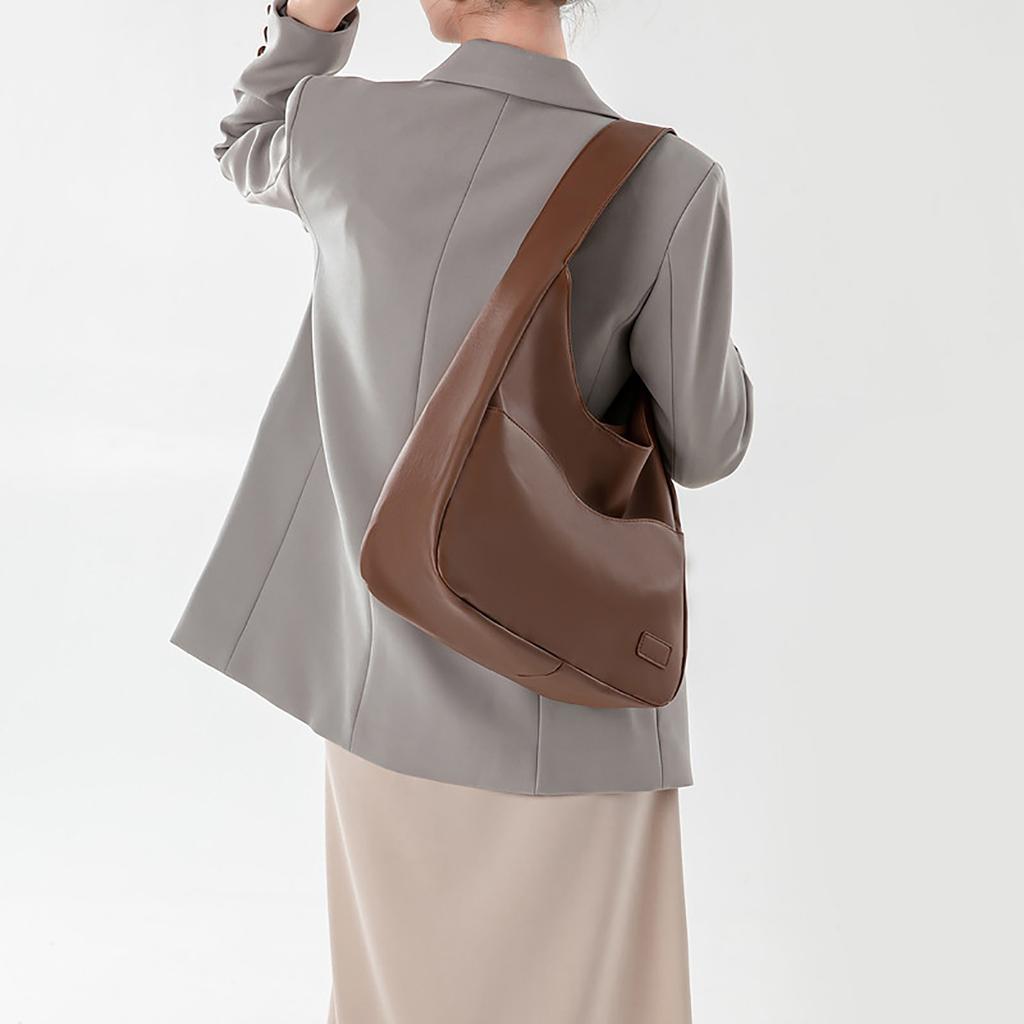 Women's Color Tote Bag, Casual Trendy Versatile Daily Capacity Shoulder Bag