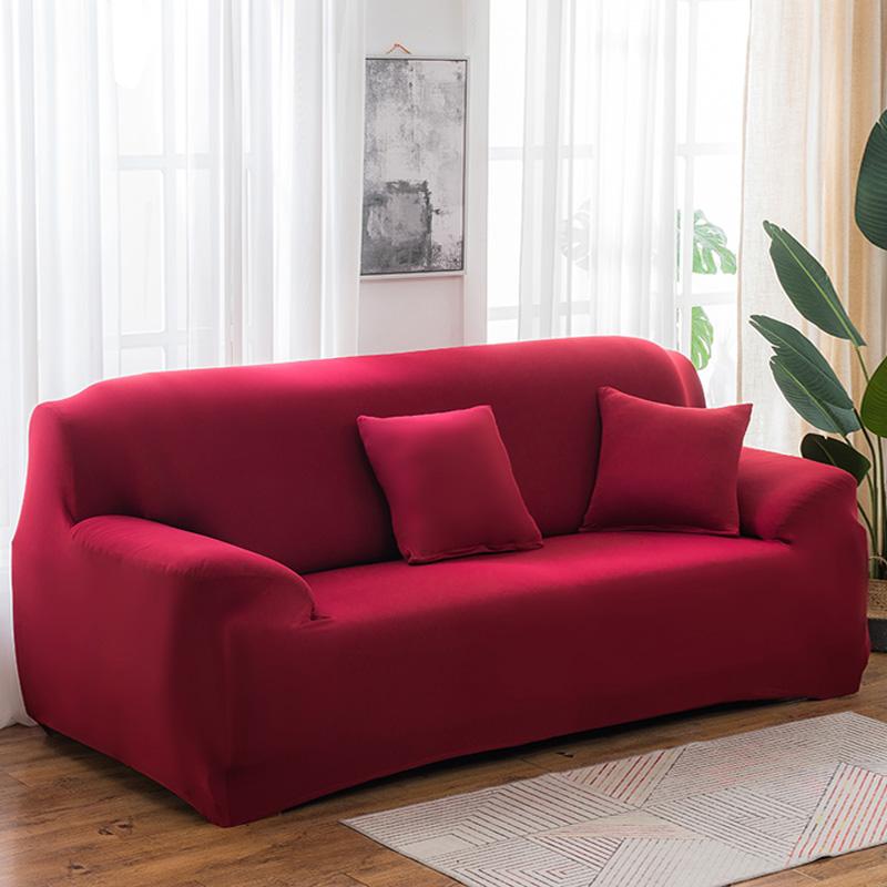1pcs Sofa Cover for Corner Sofa L-shaped Sectional Sofa Elastic Wine/Grey Pet Friendly Slipcover for Armrest