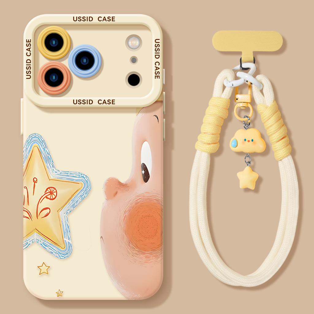 Apple Mobile Phone Case 17 Doll Suitable for iPhone16promax Girls High-value Magnetic Suction Bracket Soft Case