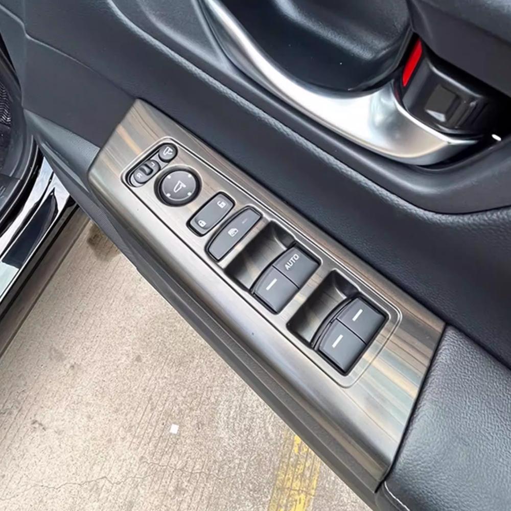 For Honda CR-V CRV 2023 2024 2025 RHD Window Lift Switch Button Panel Cover 4Pcs Decoration Sticker Trim Interior Accessories