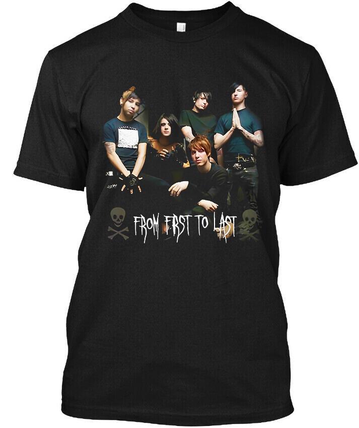 

NEW POPULAR! From First to Last American Music Retro Logo T-Shirt Mens Womens Tees Top Tops Tee Size S-4XL XL