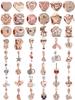 Rose Gold Series Firefly, Key Pendant Bead Component Bead Component Ideal Designed For European Authentic Original Bracelet High Quality Fine Jewelry