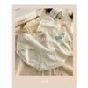 Fresh and Minimalist Flower Letter Jacquard Panties Mid Waist Student Triangle Women’s Panties
