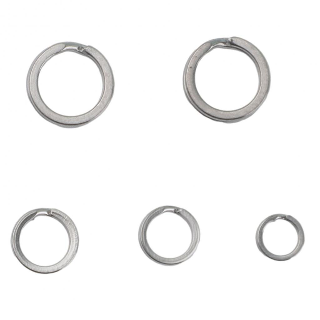 Nerezové kroužky s rozděleným kroužkem Rybaření Outdoorové konektory Nářadí Stříbrné nástrahy