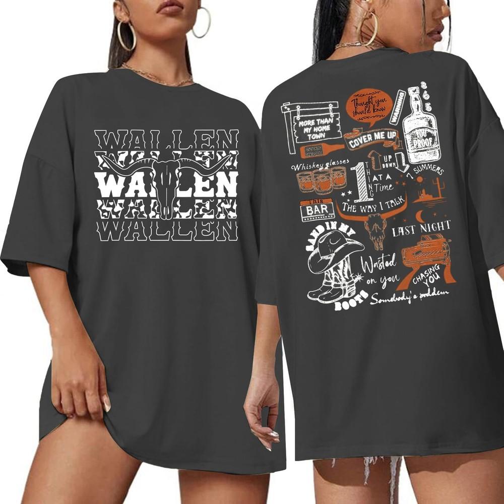 Morgan Wallen Boho Cow Skull Women Country Music T-Shirt, Gift for Fans Unisex T-Shirt XXXXL