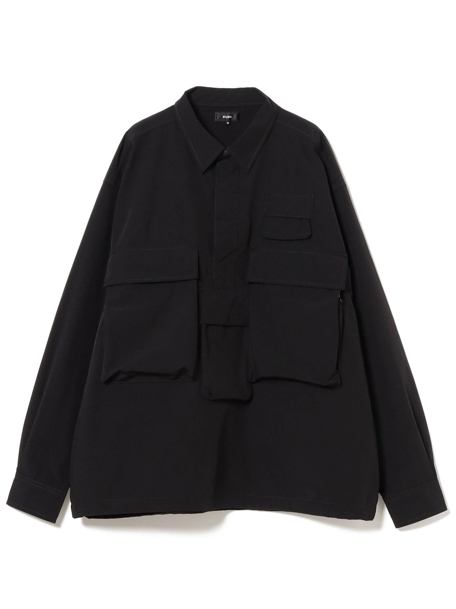 

Beams Men s Water-Repellent Action Pullover Shirt, Size L/S, Black, XL, 11111136803