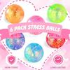 Factory Straight Hair Color Glitter Pressure Ball Children Pressure Relief Squeeze Vent Grape Ball