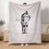 Star Player Kylian Mbappé Blanket Durable Comfort Perfect for Chair Picnics Office for All Occasions Playful Design