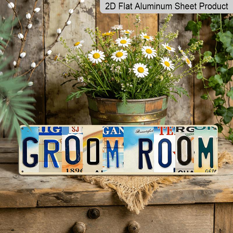 Pet Grooming Room Aluminum Decorative Sign - Cat and Dog Foster Country Street Sign or Door Plaque, Home Bar Wall Decoration, Vintage Metal Plaque