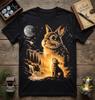 Vintage Bunny Howling Moon Shirt, 90s Retro Animal T-Shirt