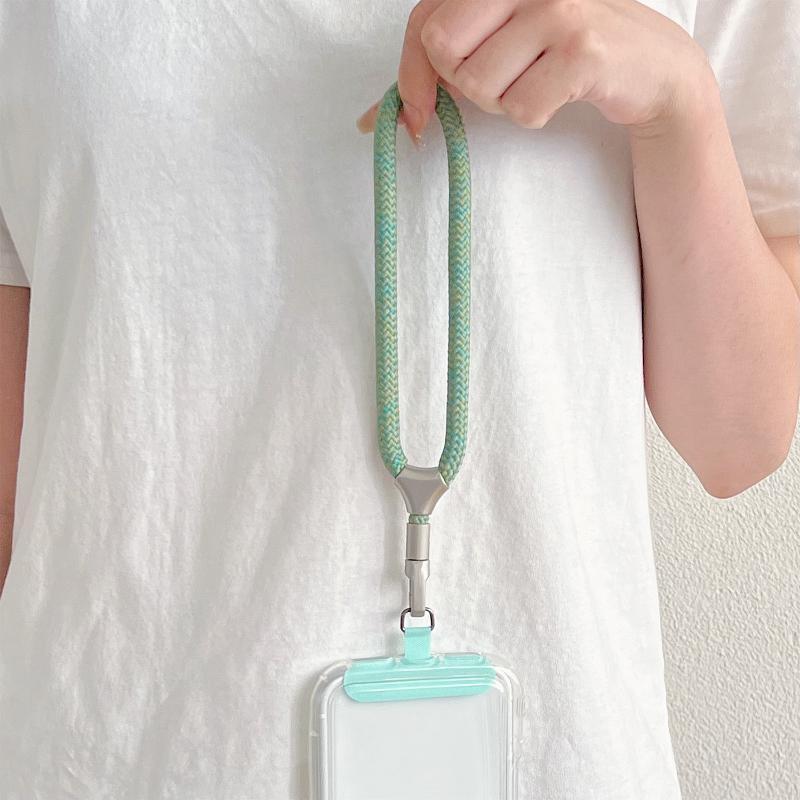 Phone Charm Heavy Metal Keyring Short Lanyard Anti-Lost Keychain Lanyard Solid Finger Strap Premium Key Cord Mobile Phone Rope