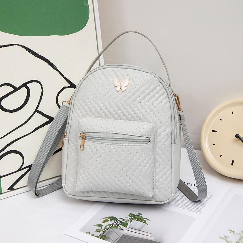 New Women's Schoolbag Trend Butterfly Logo Printed Backpack Women's Lightweight Backpack Shoulder Bag Messenger Bag