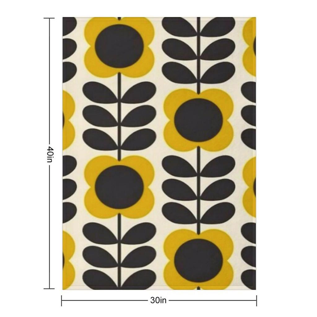 Orla Kiely Multi Stem Flowers,kiely Pattern,orla Kiely Design Throw Blanket Shaggy For Decorative Sofa Halloween Thin Blankets