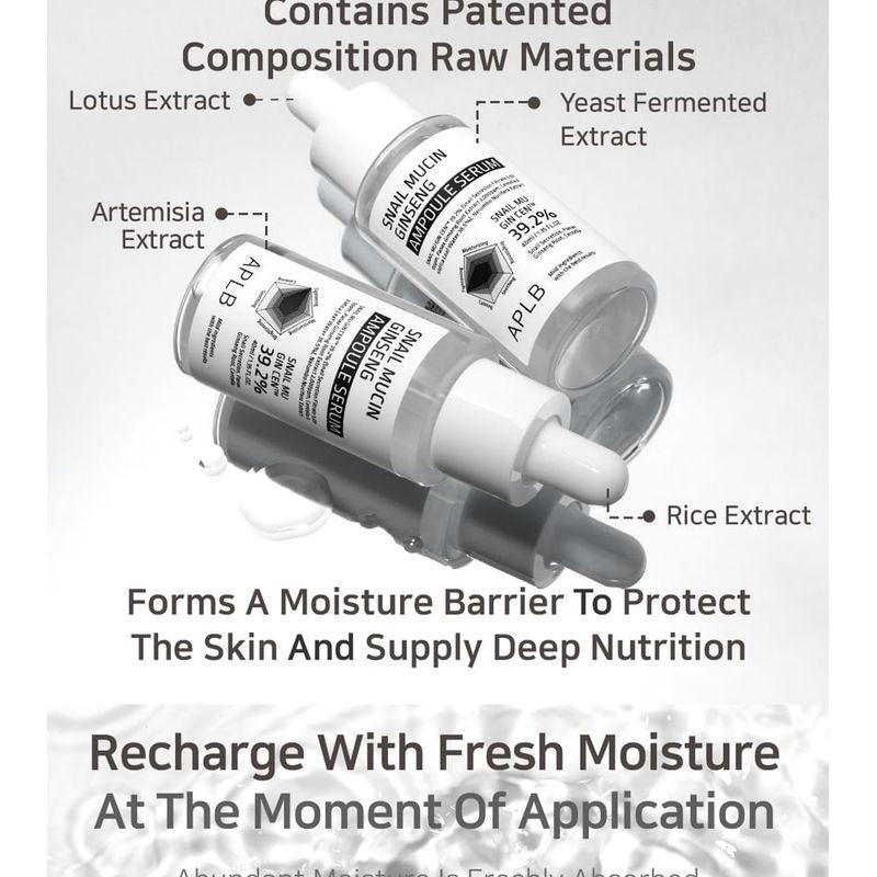APLB - Snail Mucin Ginseng Ampoule Serum Set