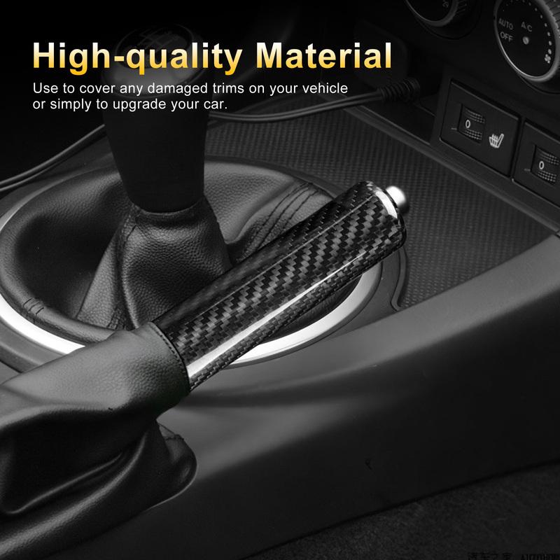 Carbon Fiber Handbrake Cover For Mazda MX-5 2006 2007-2015 Anti Scratch Sport Style Interior Modification Decor Car Accessories