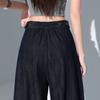 Summer Anti Fade Tencel Relaxed Hide Fat Saber Cut Scythe Casual Denim Pants Women Casual Pants Oversize Denim Trousers