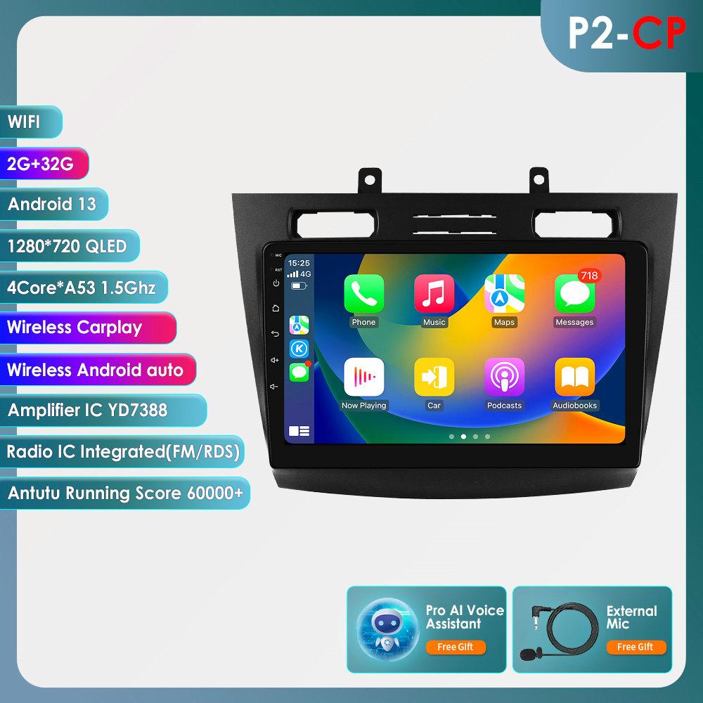 Hizpo 8 Kjerner Carplay 4G 10.1'' Bil Intelligente Systemer Android Bilradio for Ford Transit Connect 2005-2014 Tourneo Connect Intelligent Skjerm DSP