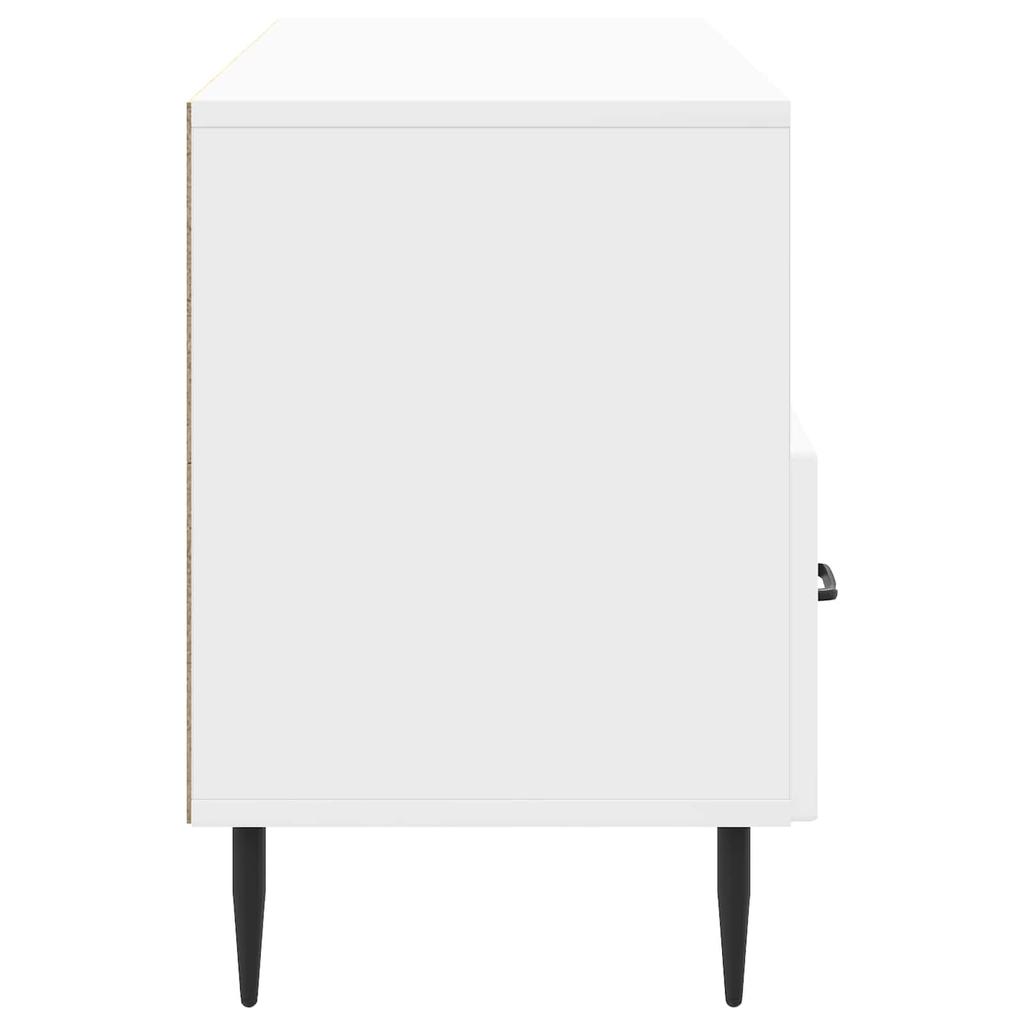 TV Stand High Gloss White 102 x 34.5 x 50 cm Particleboard