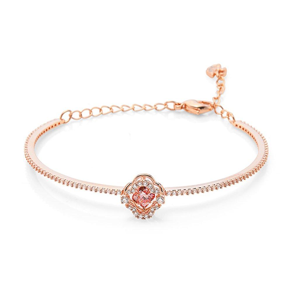 5516476 Una Sparkling Dance Clover Bangle Medium Bracelet