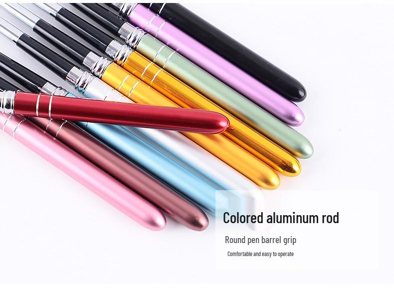 10-Piece Nail Art Gel Polish Pen & Brush Set: Round/Flat Heads for Liner, Flowers, Painting & Blending Brushes