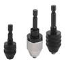 3pc Drill Chuck Quick Change Adapter Hex Shank Drill Converter Tool 6 35mm for Use with 100 Angle Grinder and Drill
