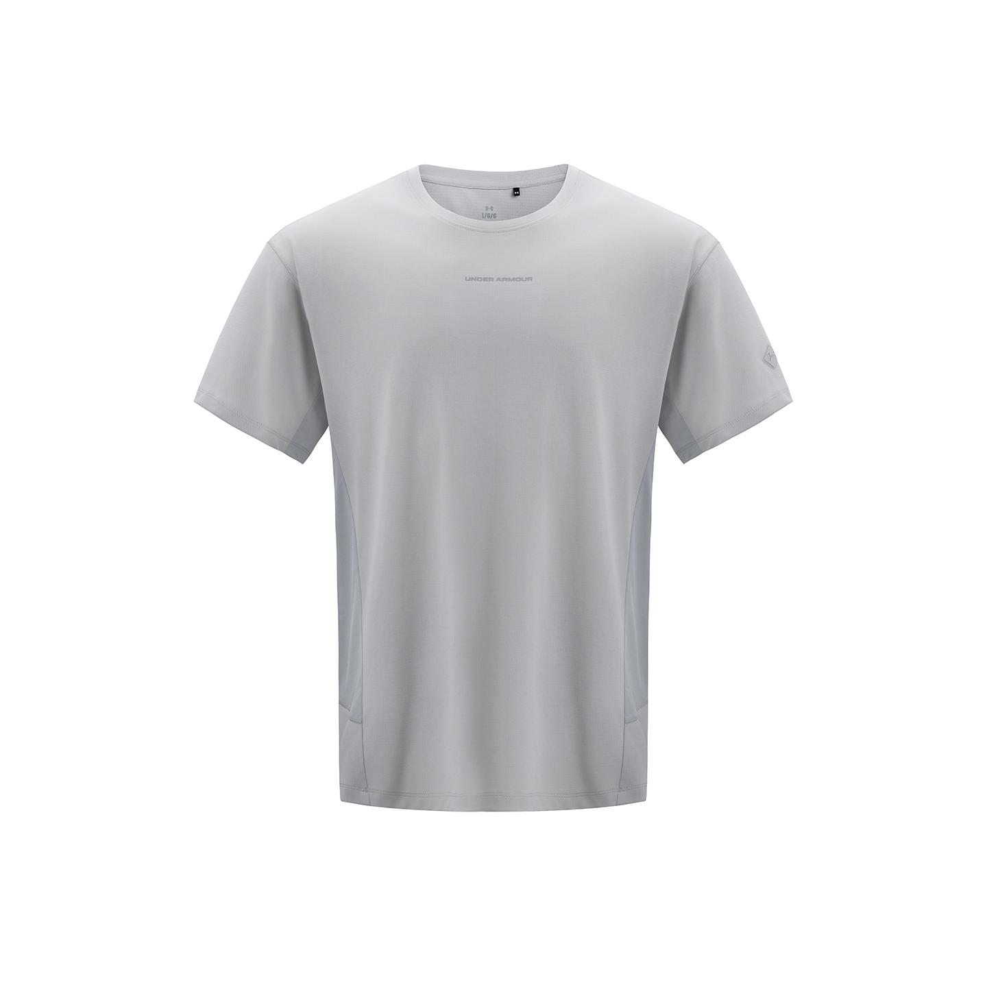 

Under Armour SS25 Hiking Series Casual Sports Breathable Round Neck Moisture-Wicking Quick-Dry Short Sleeve T-Shirt Men Tops Light-Gray 15215107-0104 M