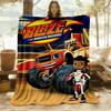 1pc Monster Machines Blaze Outdoor Blanket Lightweight Flannel, Soft & Warm, All-Season Use for Sofa, Outdoor, Camping, Living Room, Office062